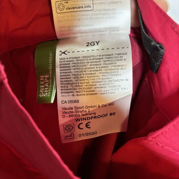 Vaude Girls Size 158/164 Detective Antimos Zip-Off Pants Pink Windproof 80 Eco - Picture 9 of 10